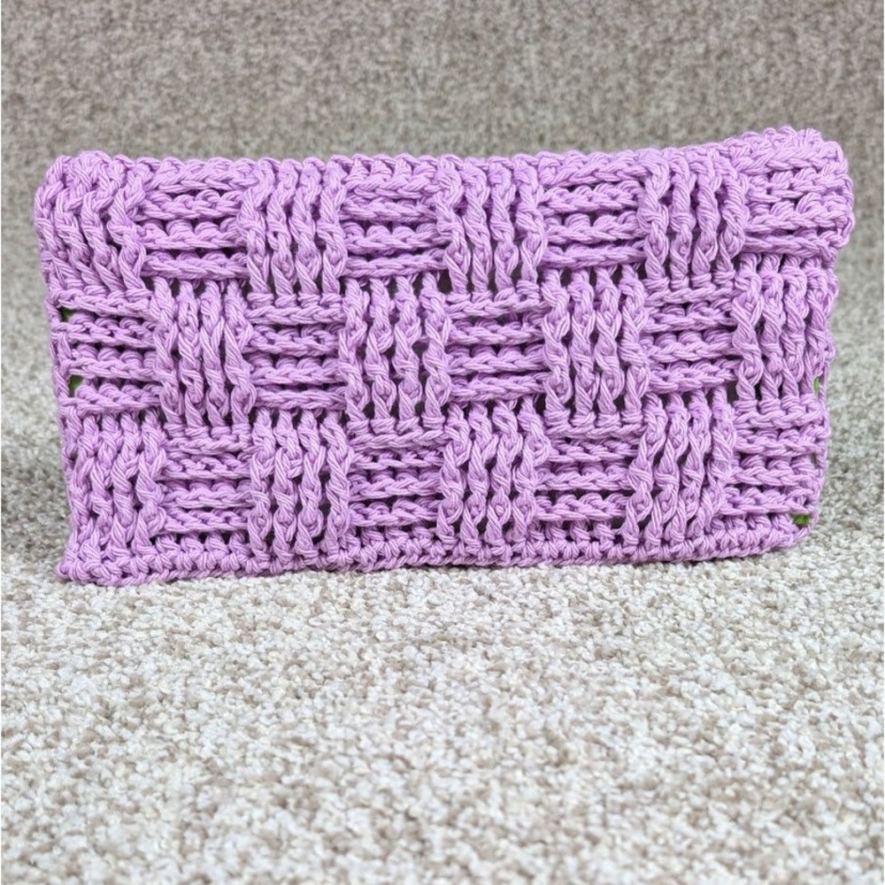 Handmade Crochet Swiffer Mop‎ Cover Pad Reusable Duster Orchid Purple